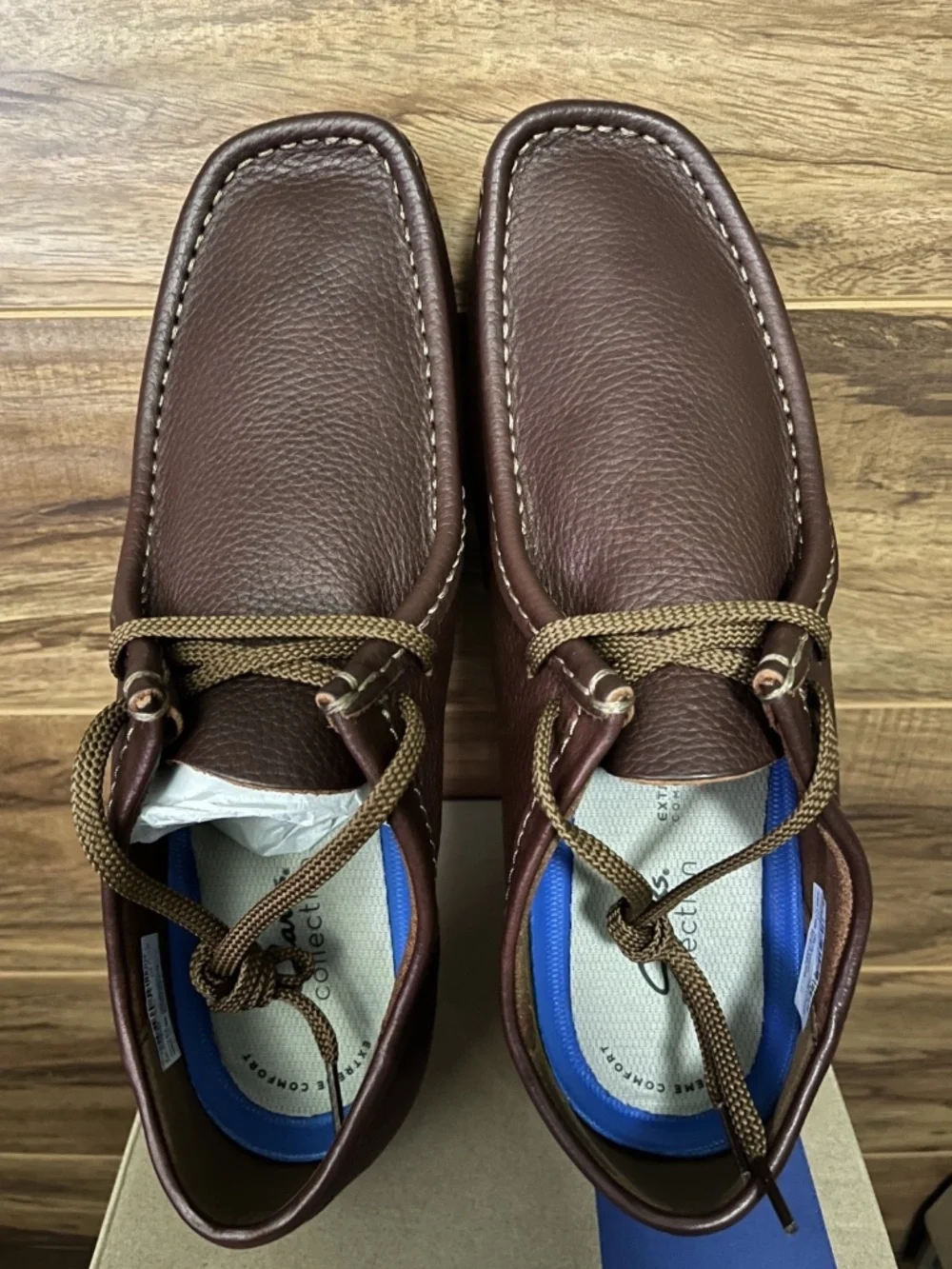 Clarks - Shacre II Run Loafers - New In Box - Brown - Leather - Men's - 11.5M